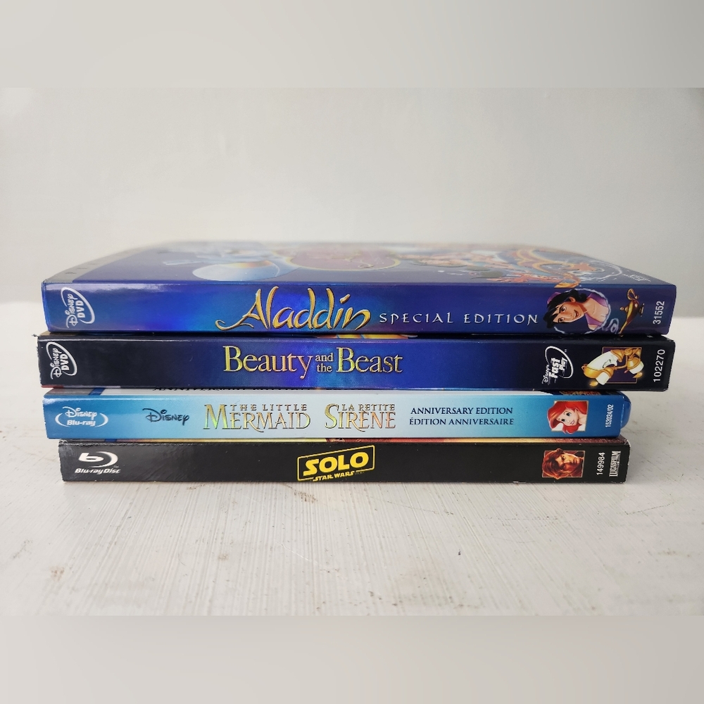 Lot Of 4 Disney & Star Wars DVDs - Lightly Used With No Scratches